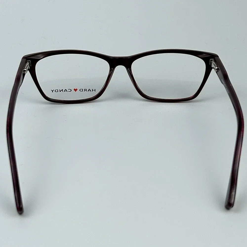 Hard Candy HC37 Pursh Womens Eyeglasses Frame Purple Black Full Rim 53-14-135 mm